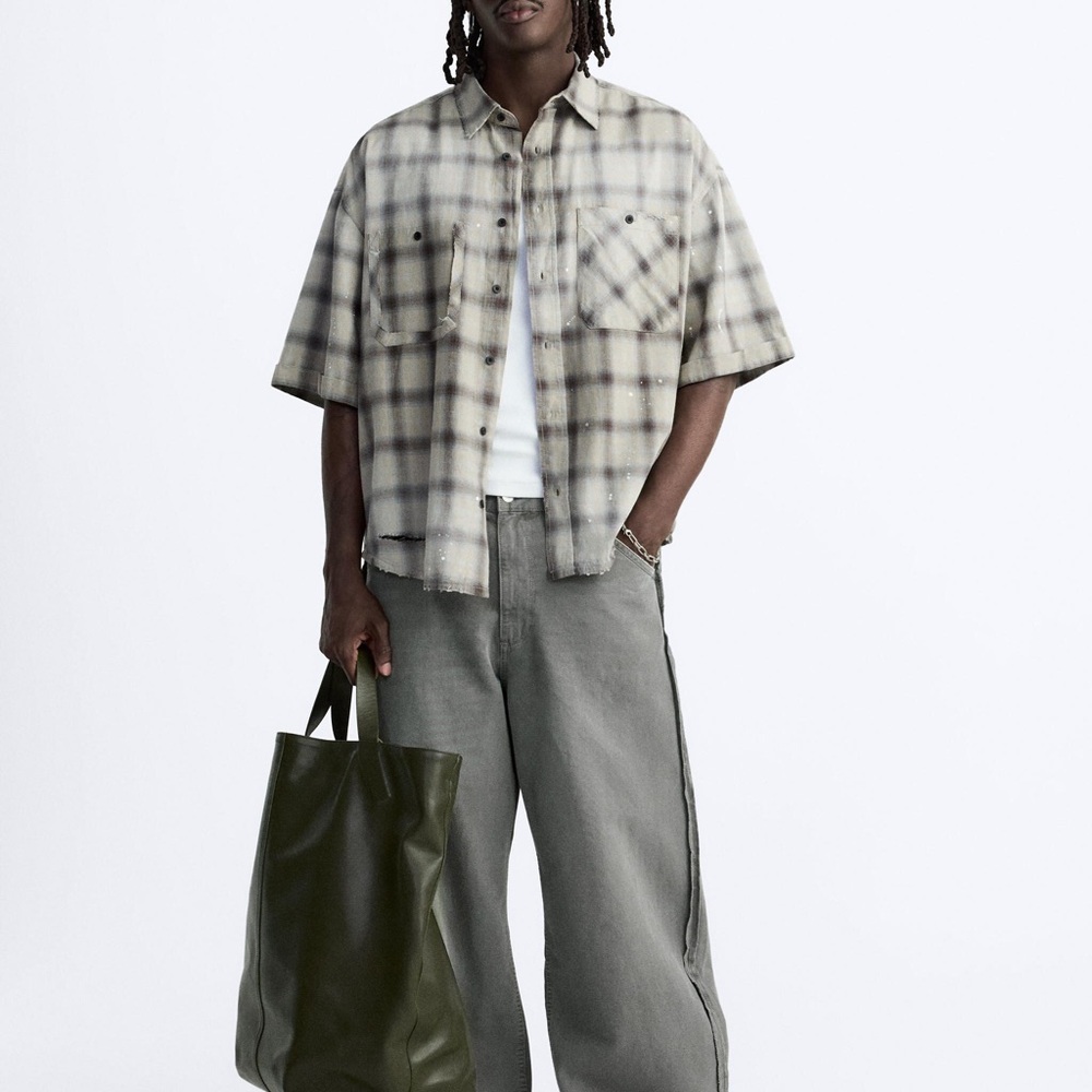 Zara Inside Out Straight Cut Pants